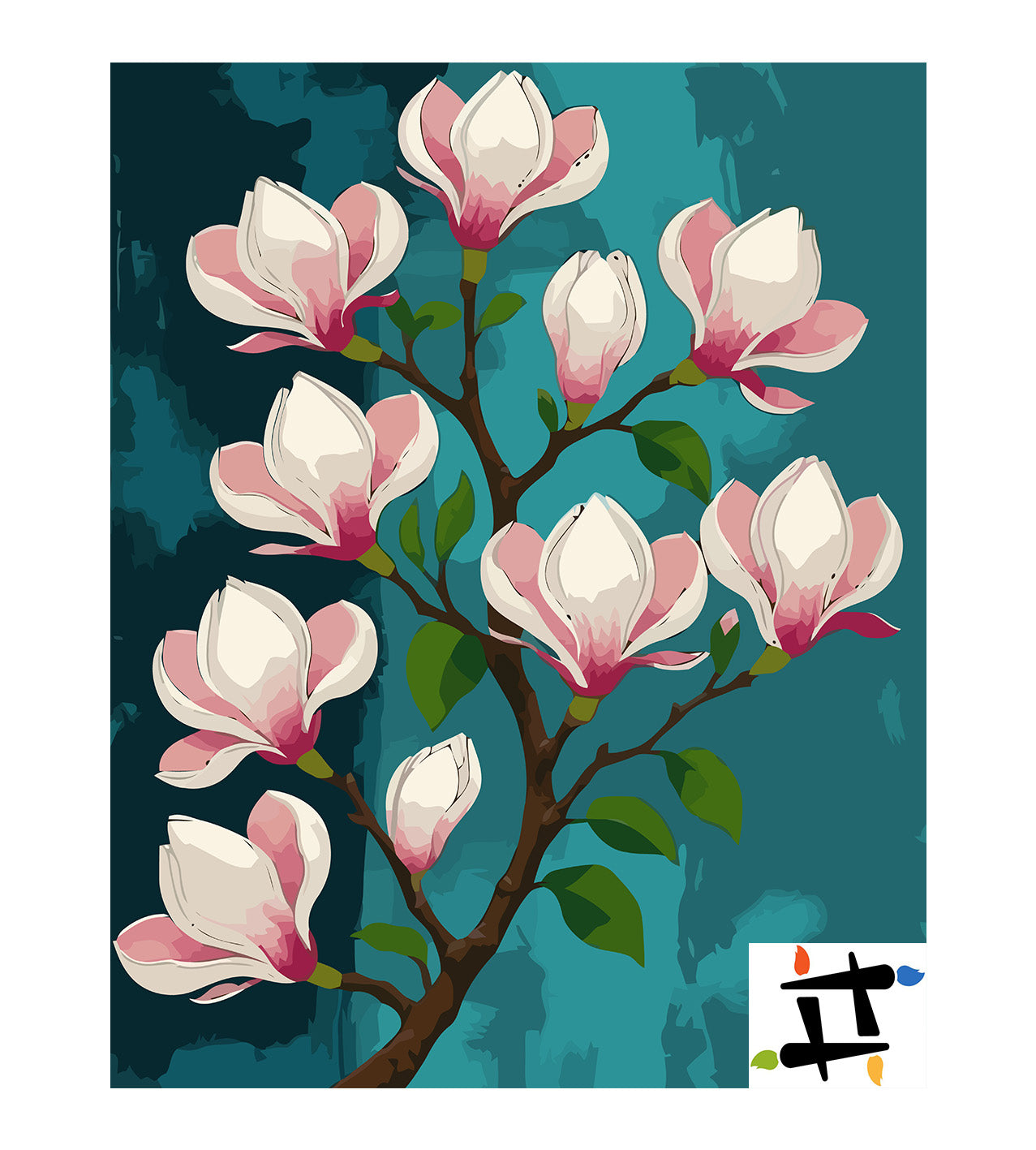 Pictura pe Numere – Aristocratia florilor de matase 6682