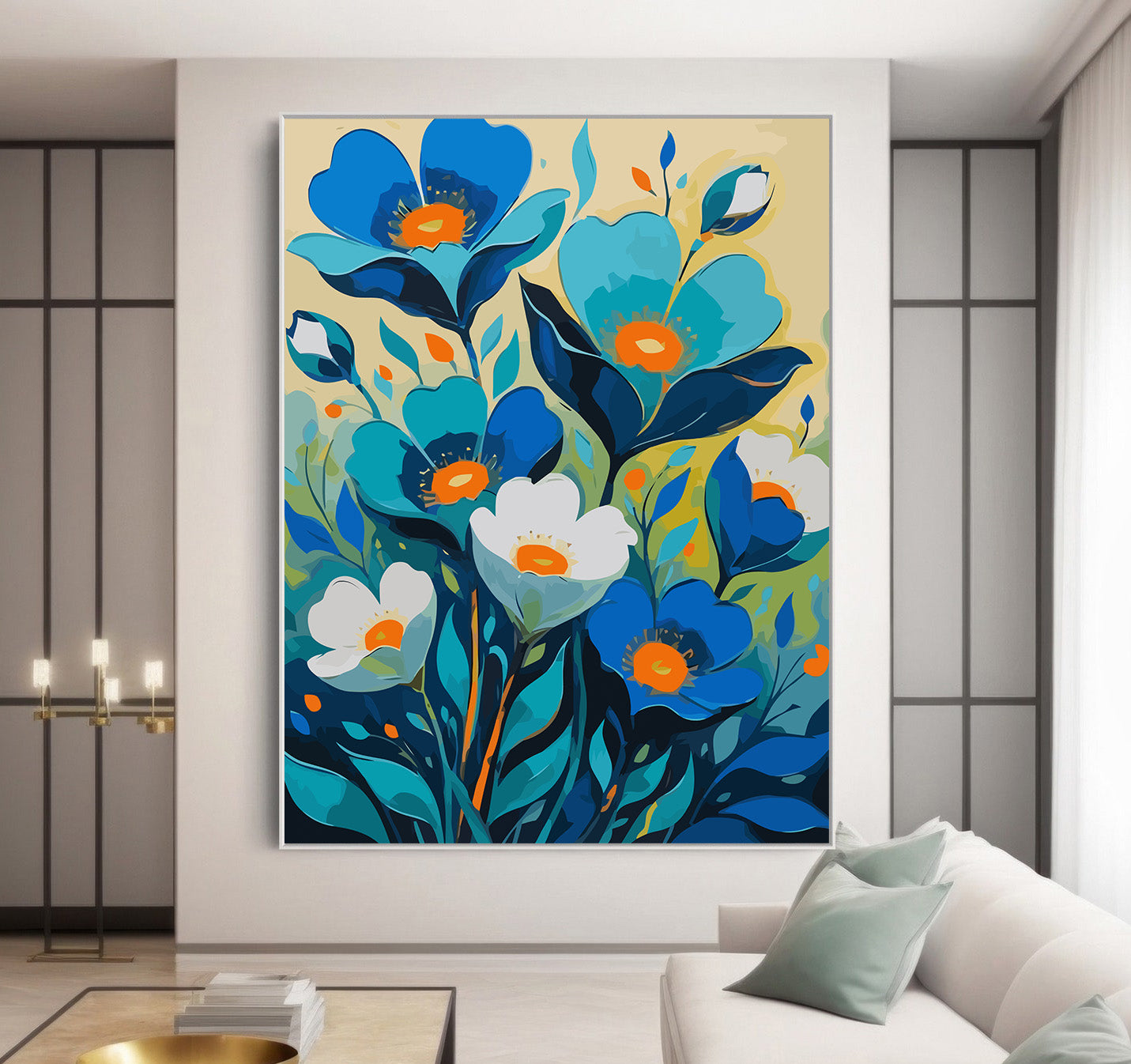 Pictura pe Numere – Serenitate in azur 6722