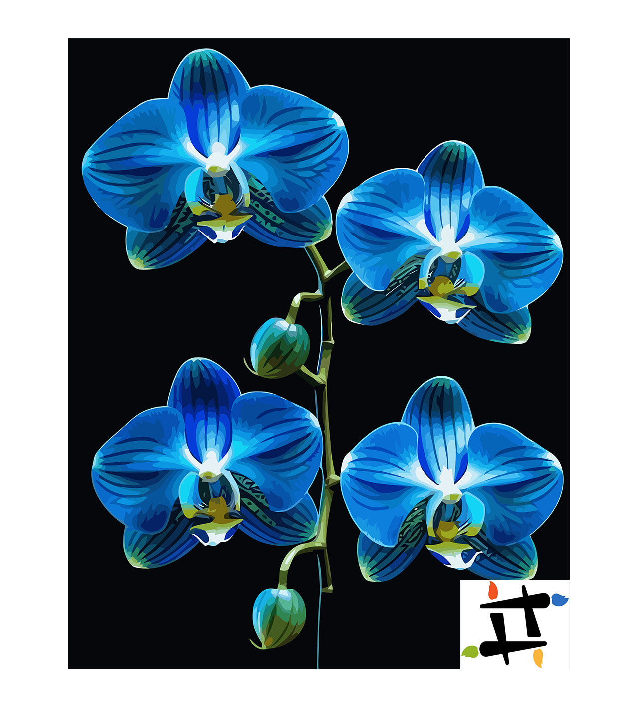 Pictura pe Numere – Enigma in azur 6725