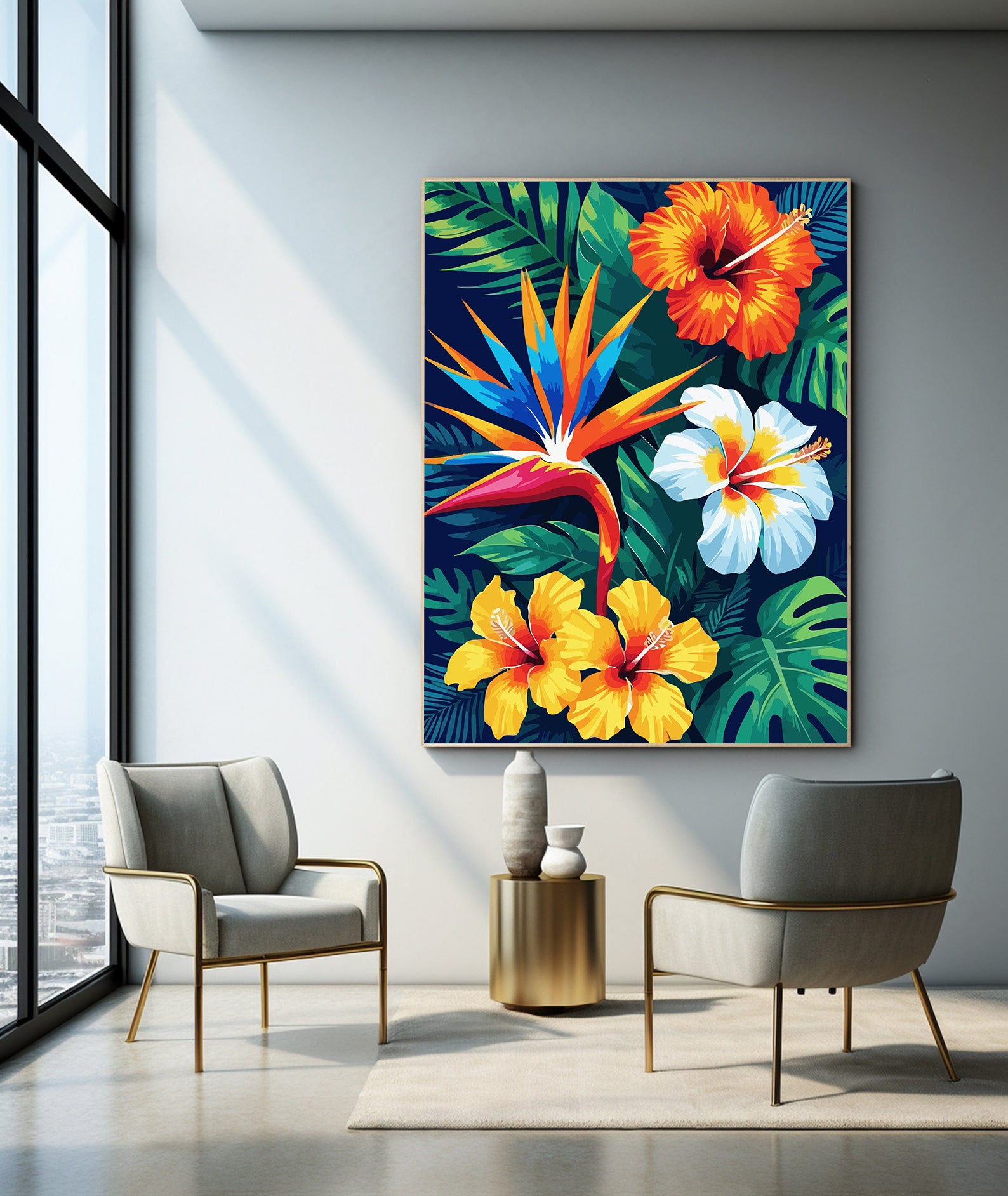 Pictura pe Numere – Ritmuri de Hibiscus 6733