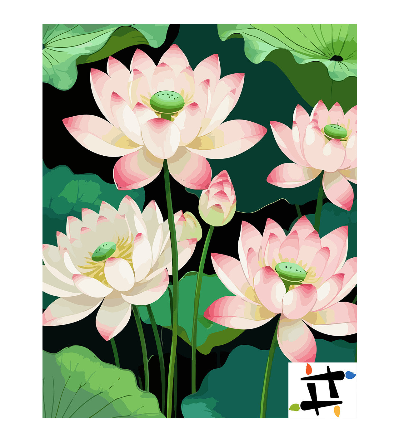 Pictura pe Numere – Geneza Roz 6742