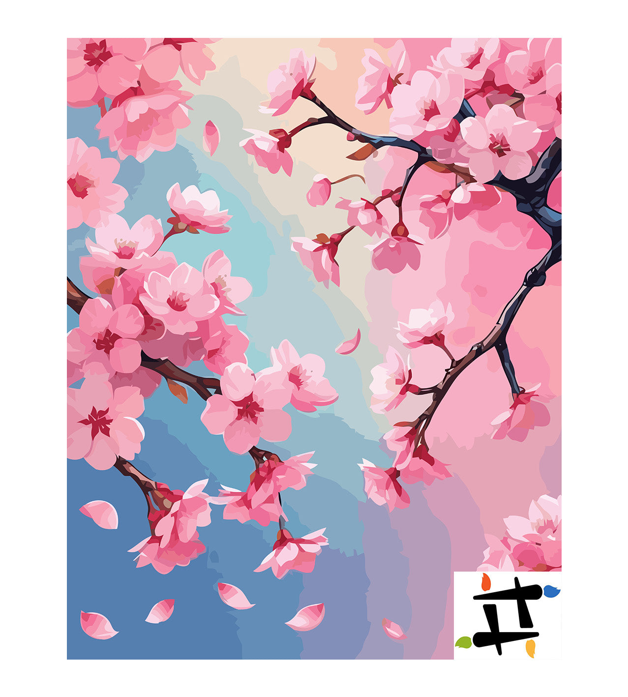 Pictura pe Numere – Zen in Roz si Azur 6766