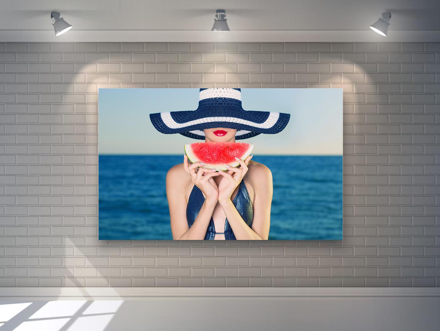 Tablou Canvas - Fata in vacanta