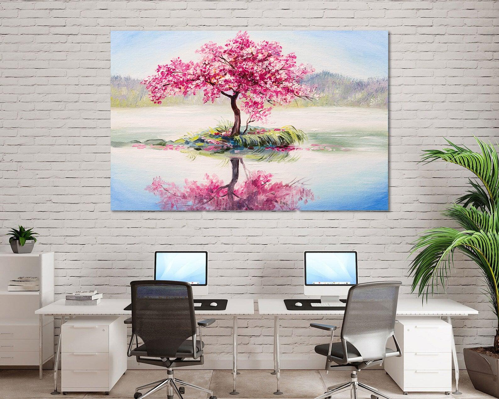 Tablou Canvas - Copacul cu flori roz