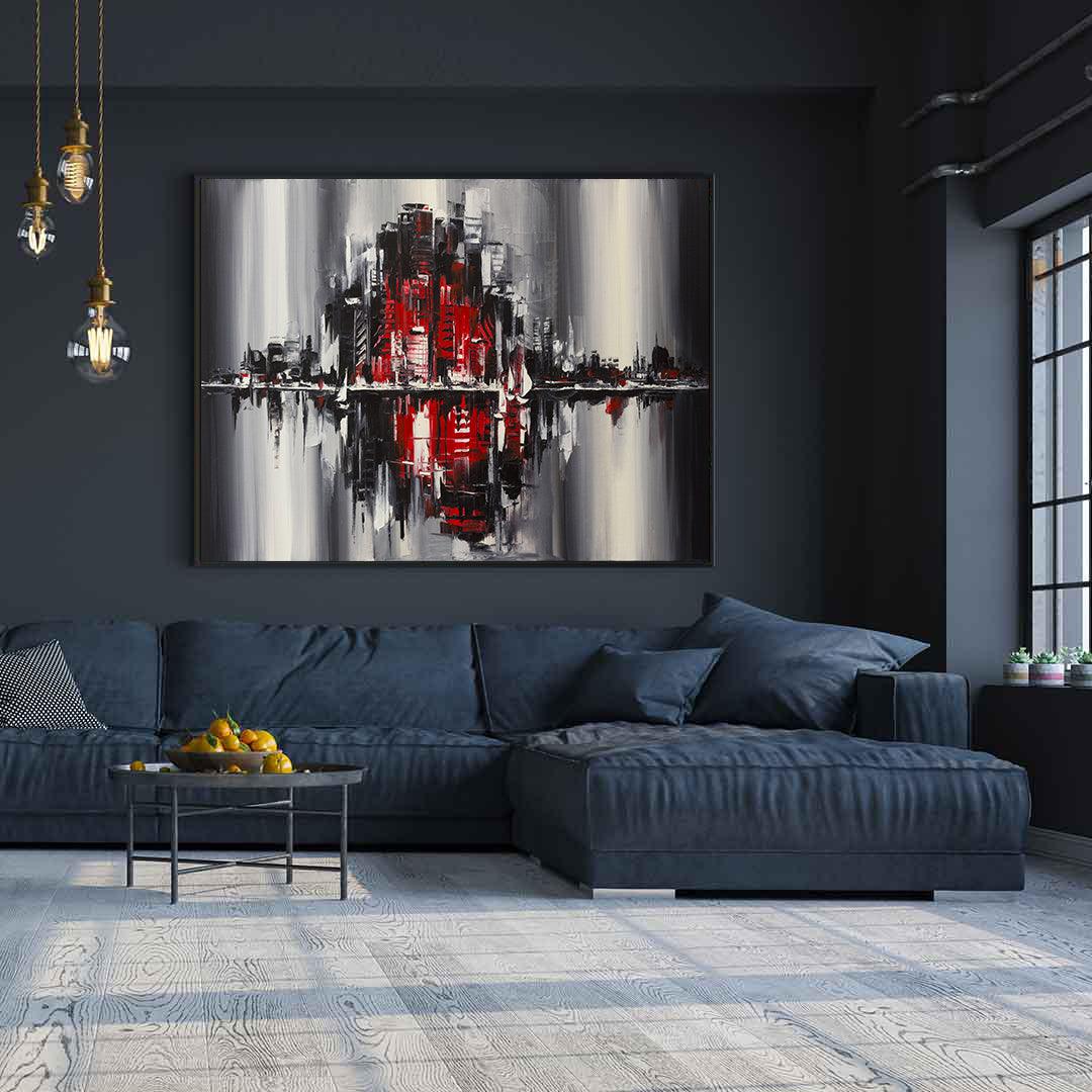 Peinture sur toile - Ville