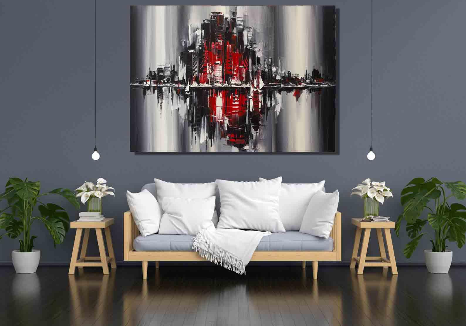 Peinture sur toile - Ville