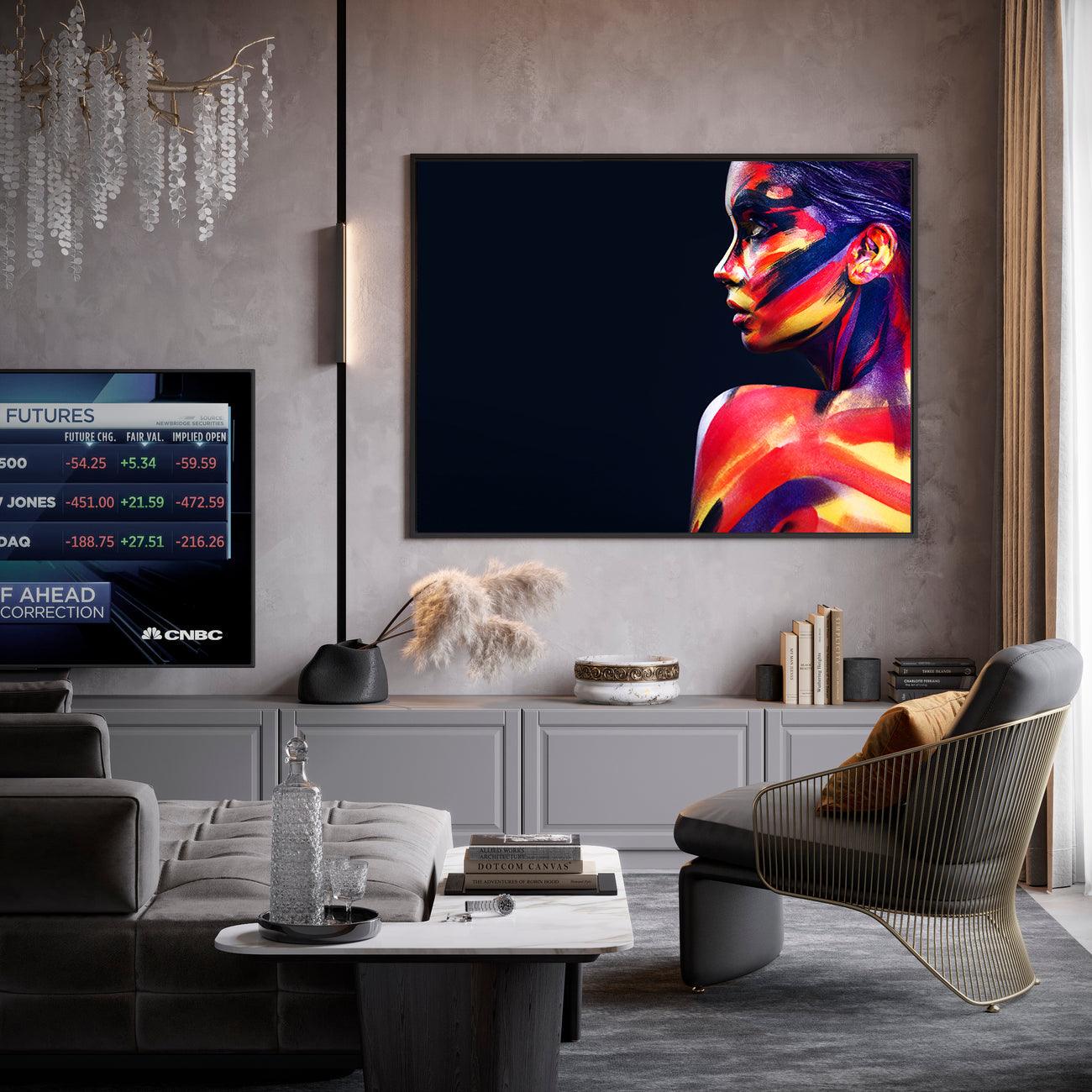 Tablou Canvas - Portret colorat