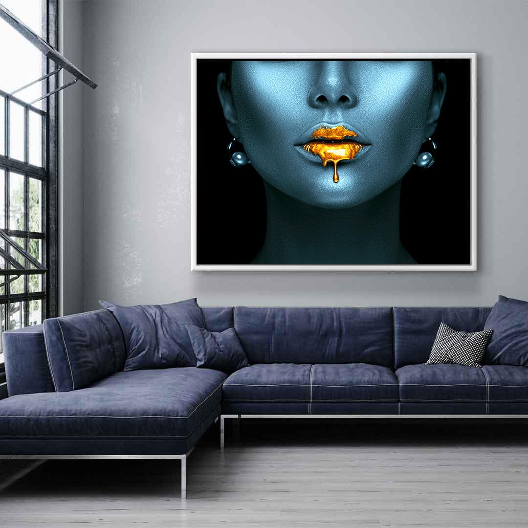 Tablou Canvas - Buze Aurii