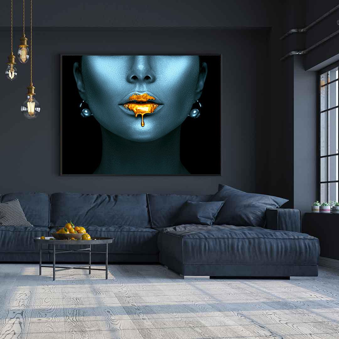 Tablou Canvas - Buze Aurii