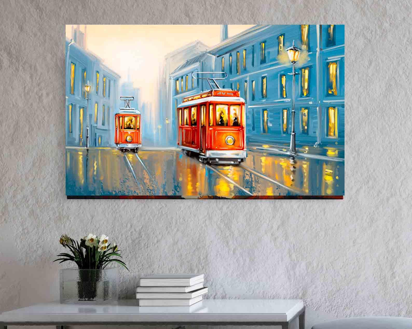 Tablou Canvas - Tramvai vechi