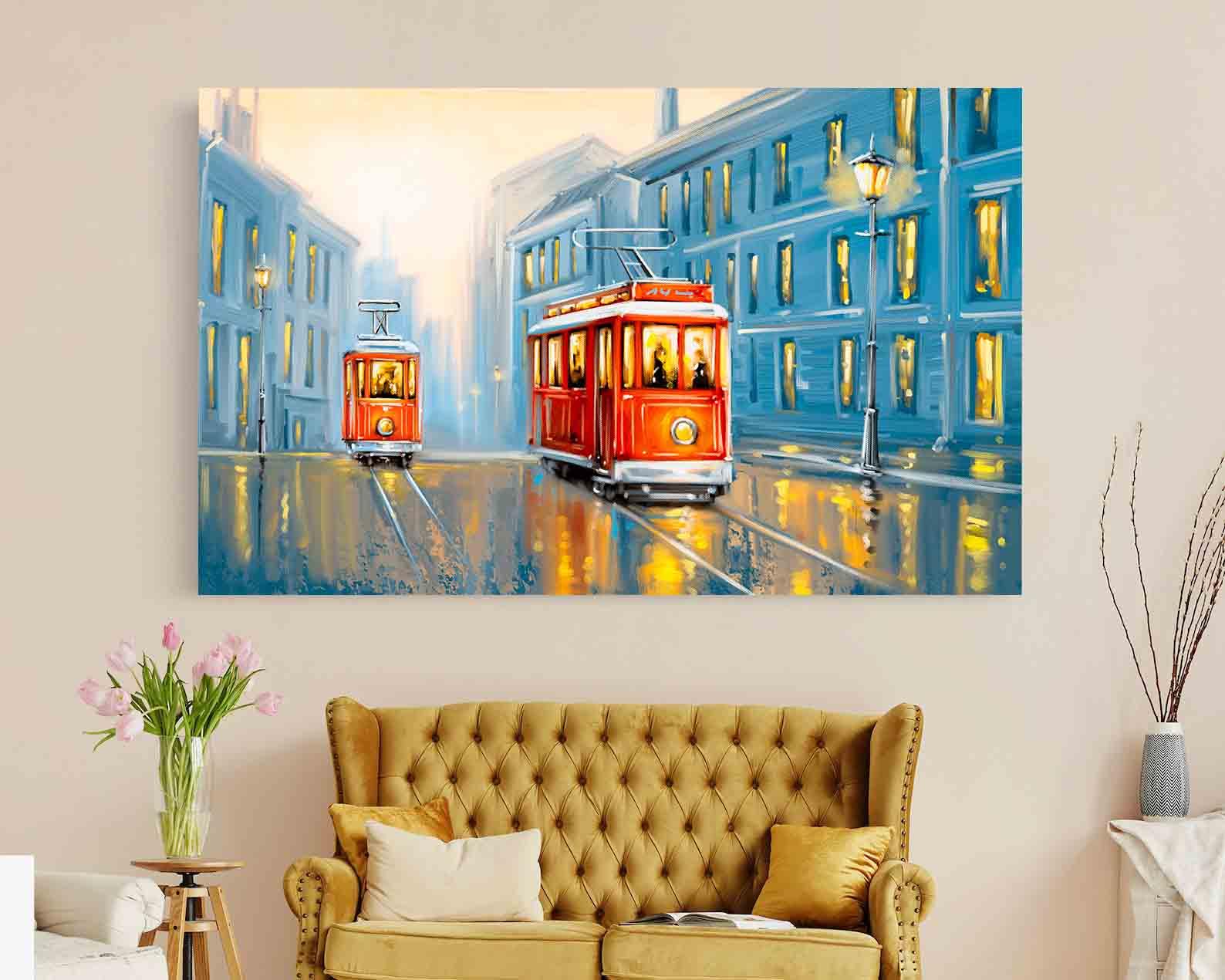Tablou Canvas - Tramvai vechi