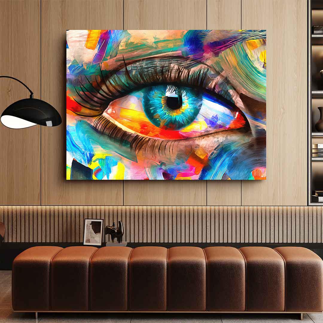 Tablou Canvas - Ochi colorat
