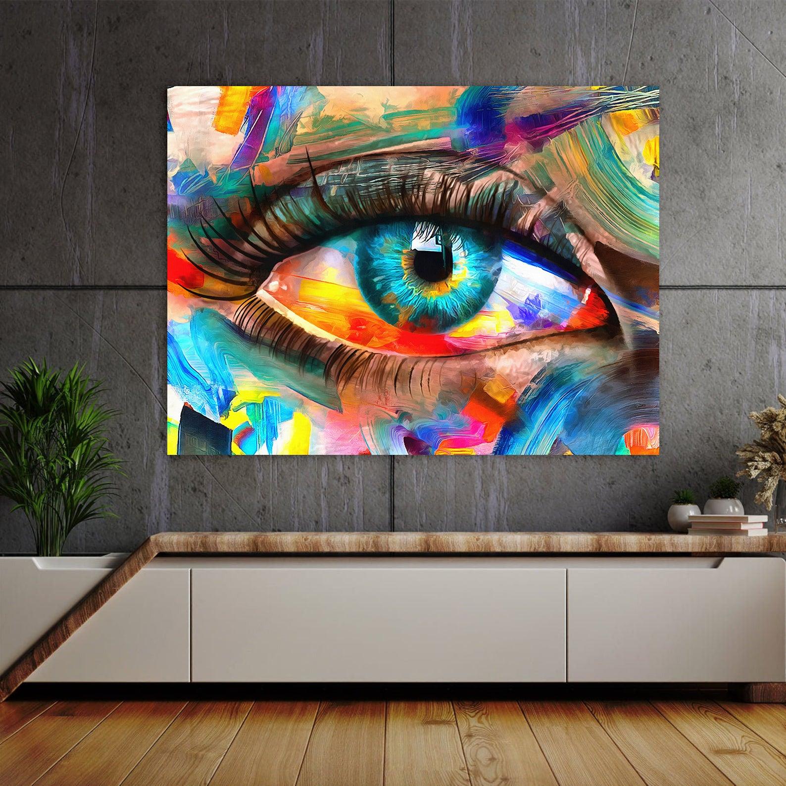 Tablou Canvas - Ochi colorat