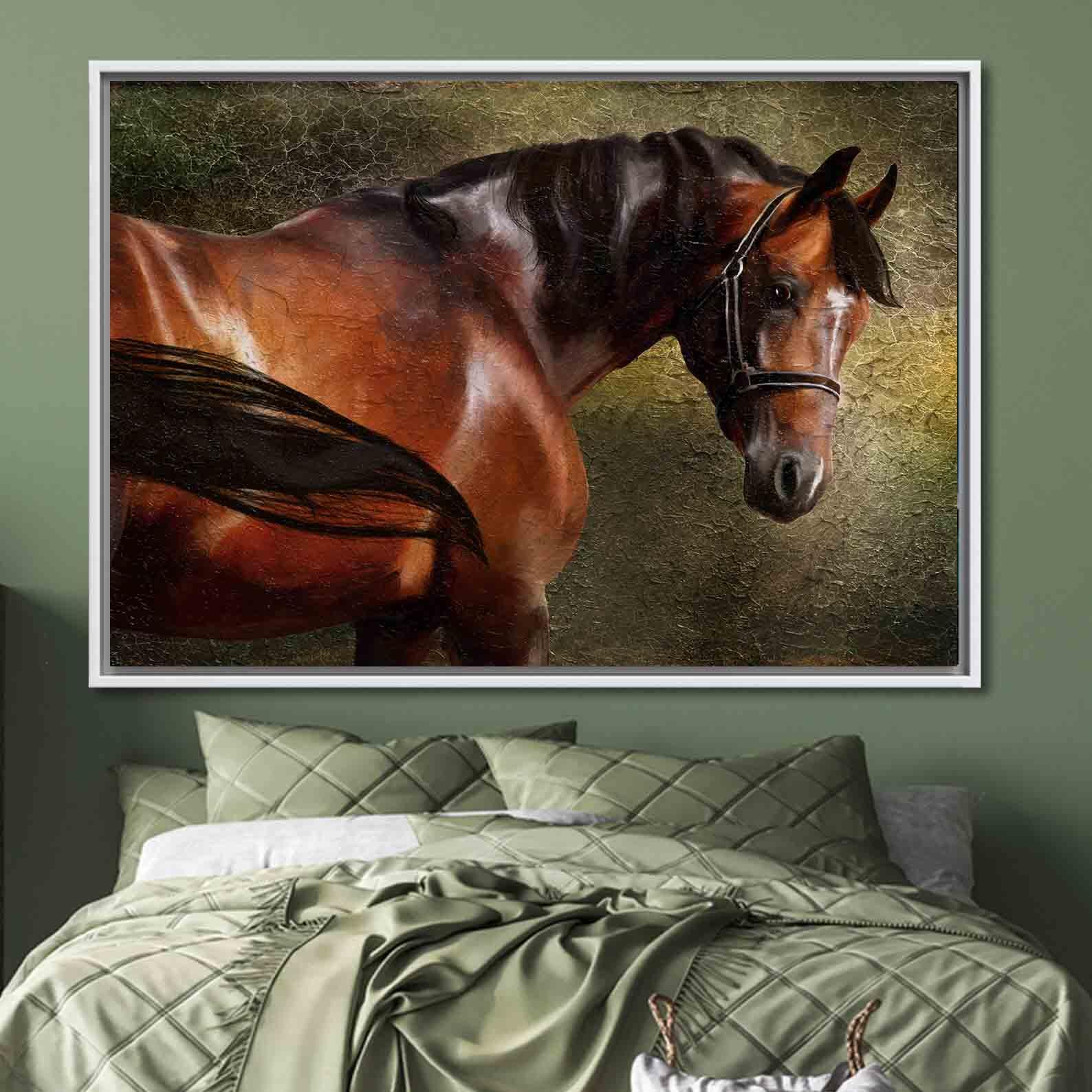 Peinture sur toile - Portrait de cheval