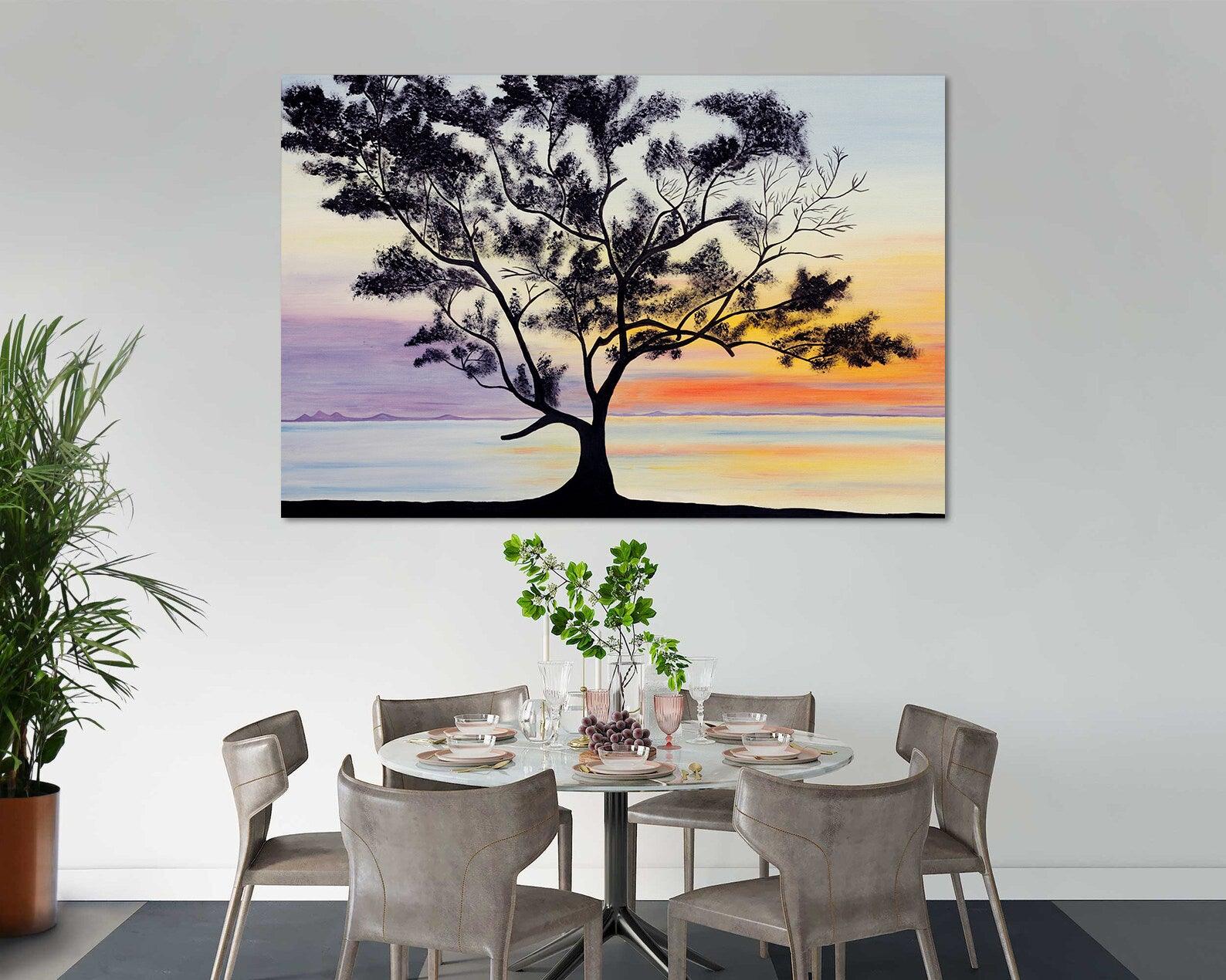 Tablou Canvas - Peisaj la apus