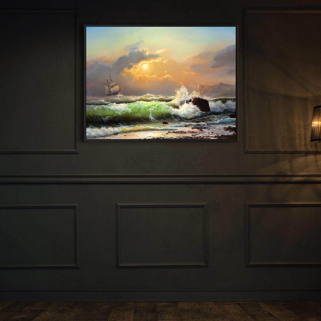 Tablou Canvas - Barca cu panze