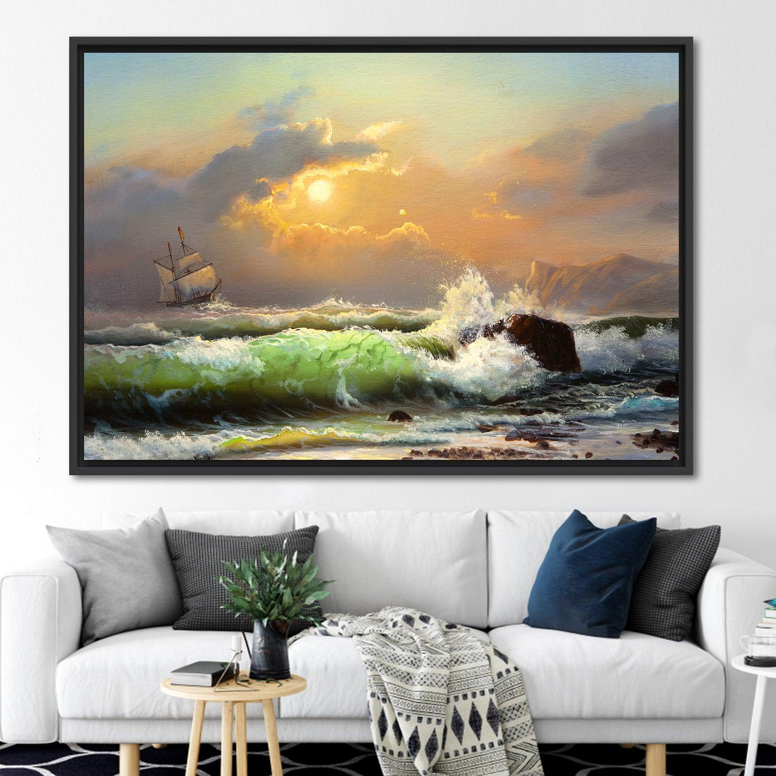 Tablou Canvas - Barca cu panze