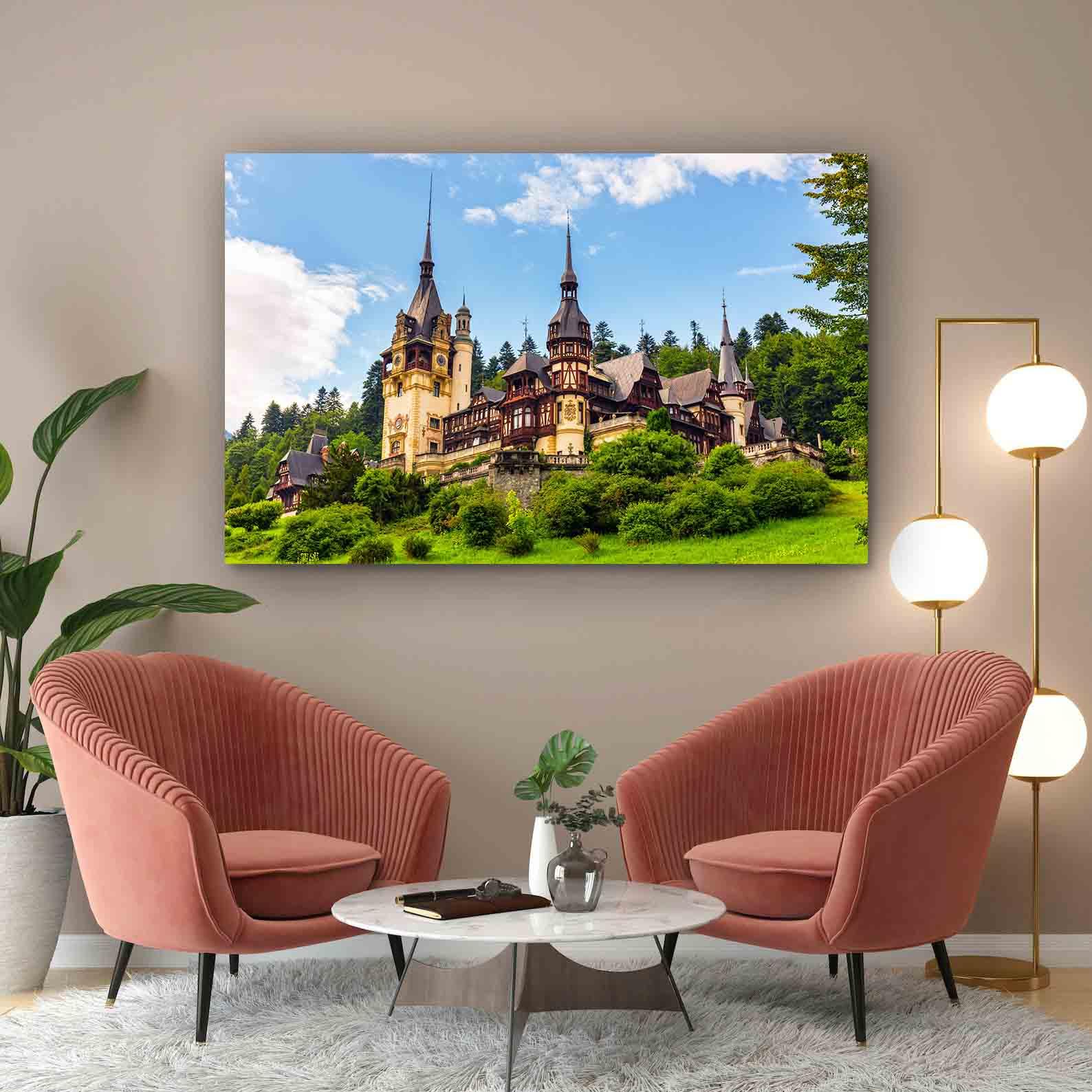 Tablou Canvas - Castelul Peles in Sinaia