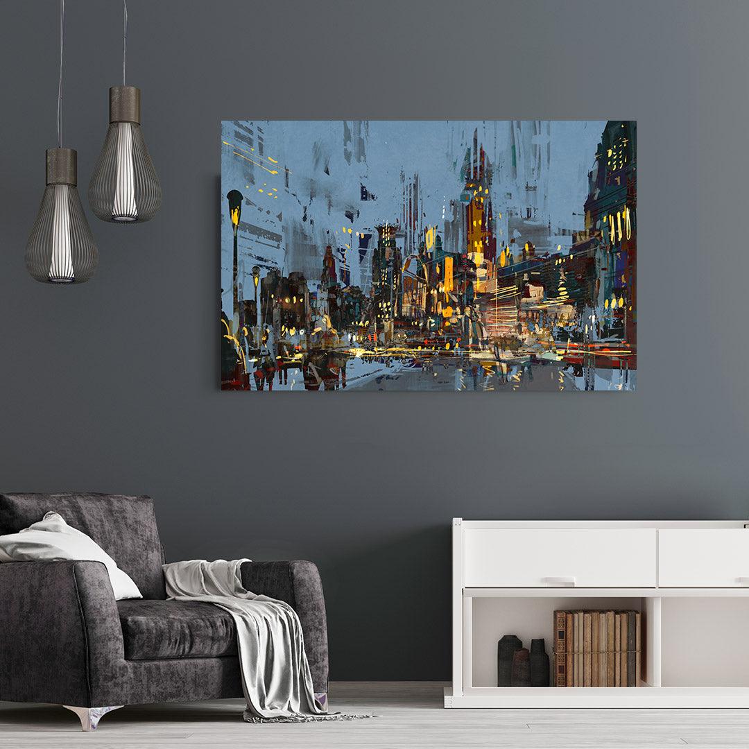 Tablou Canvas - Oras de noapte