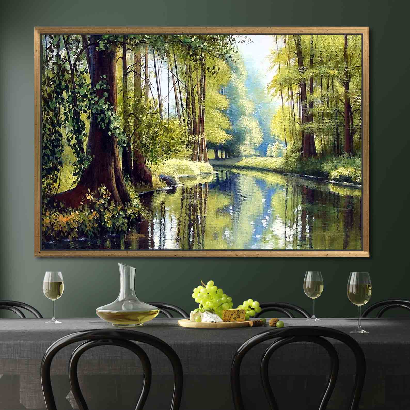 Tablou Canvas - Peisaj de vara cu rau