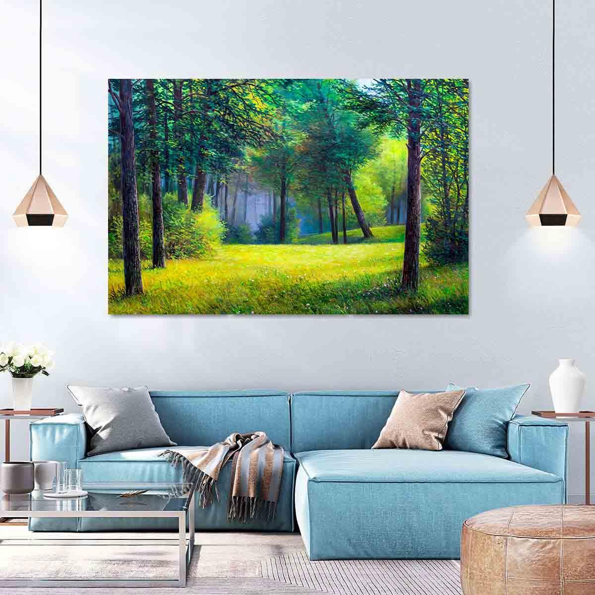 Tablou Canvas - Padure de vara
