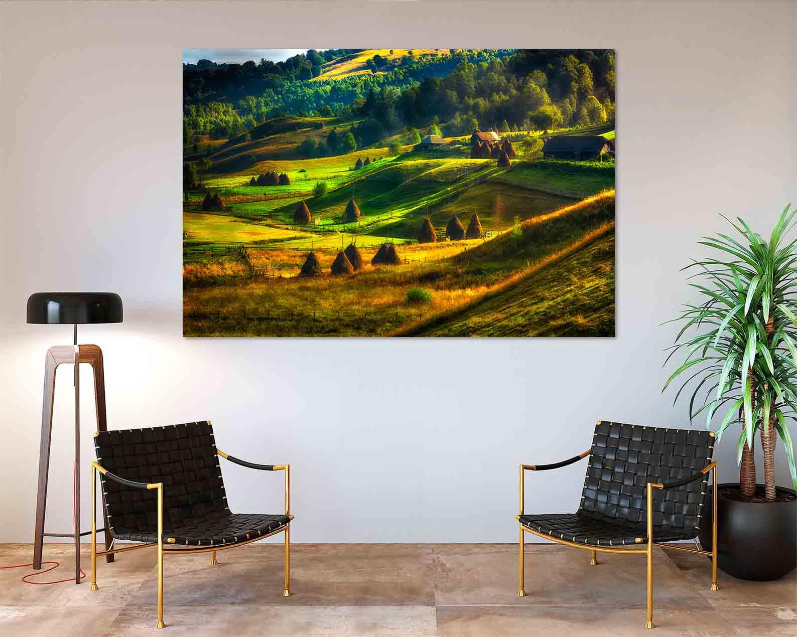 Peinture sur toile - Camp d'été