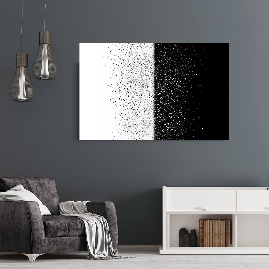 Tablou Canvas - Abstract alb si negru