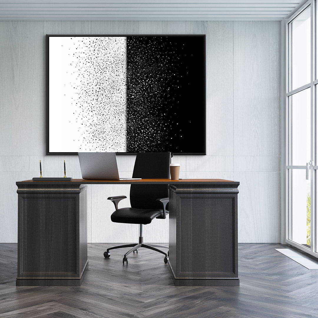 Tablou Canvas - Abstract alb si negru