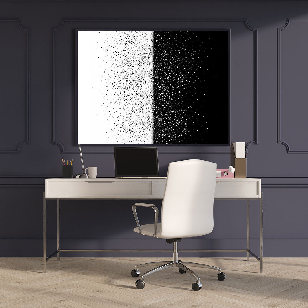 Tablou Canvas - Abstract alb si negru