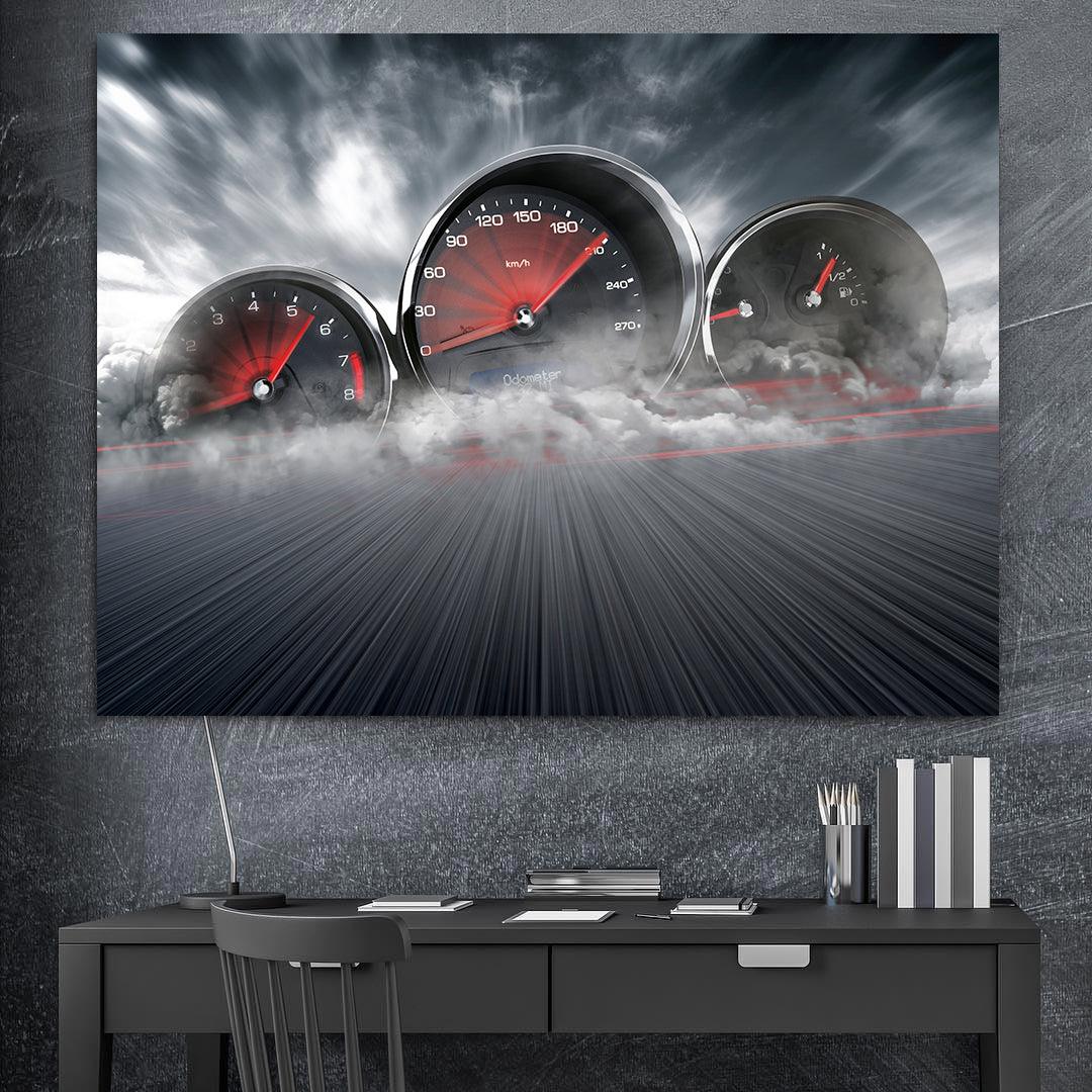 Tablou Canvas - Viteozometru cu viteza mare