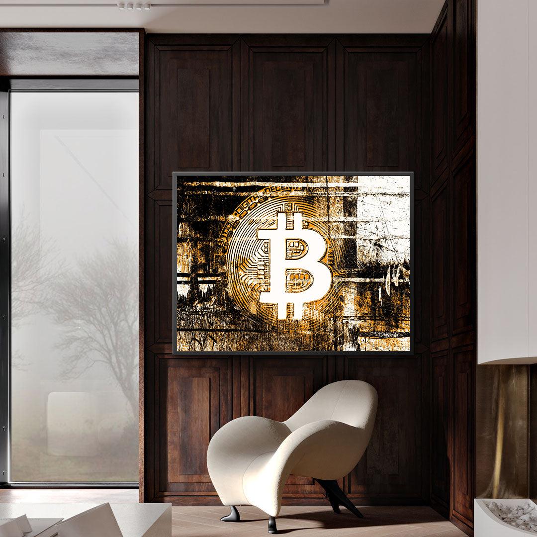 Peinture sur toile - Bitcoin