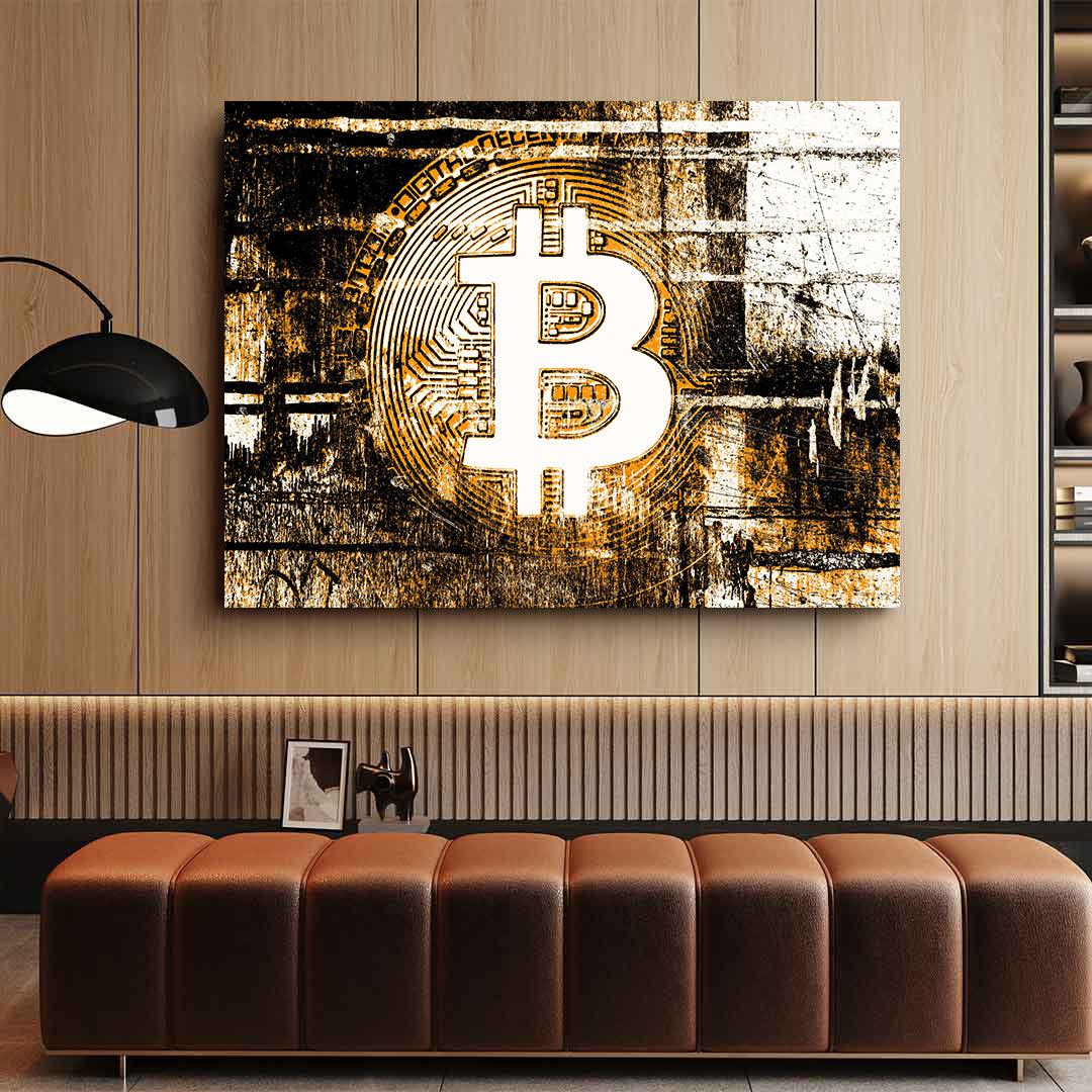 Peinture sur toile - Bitcoin