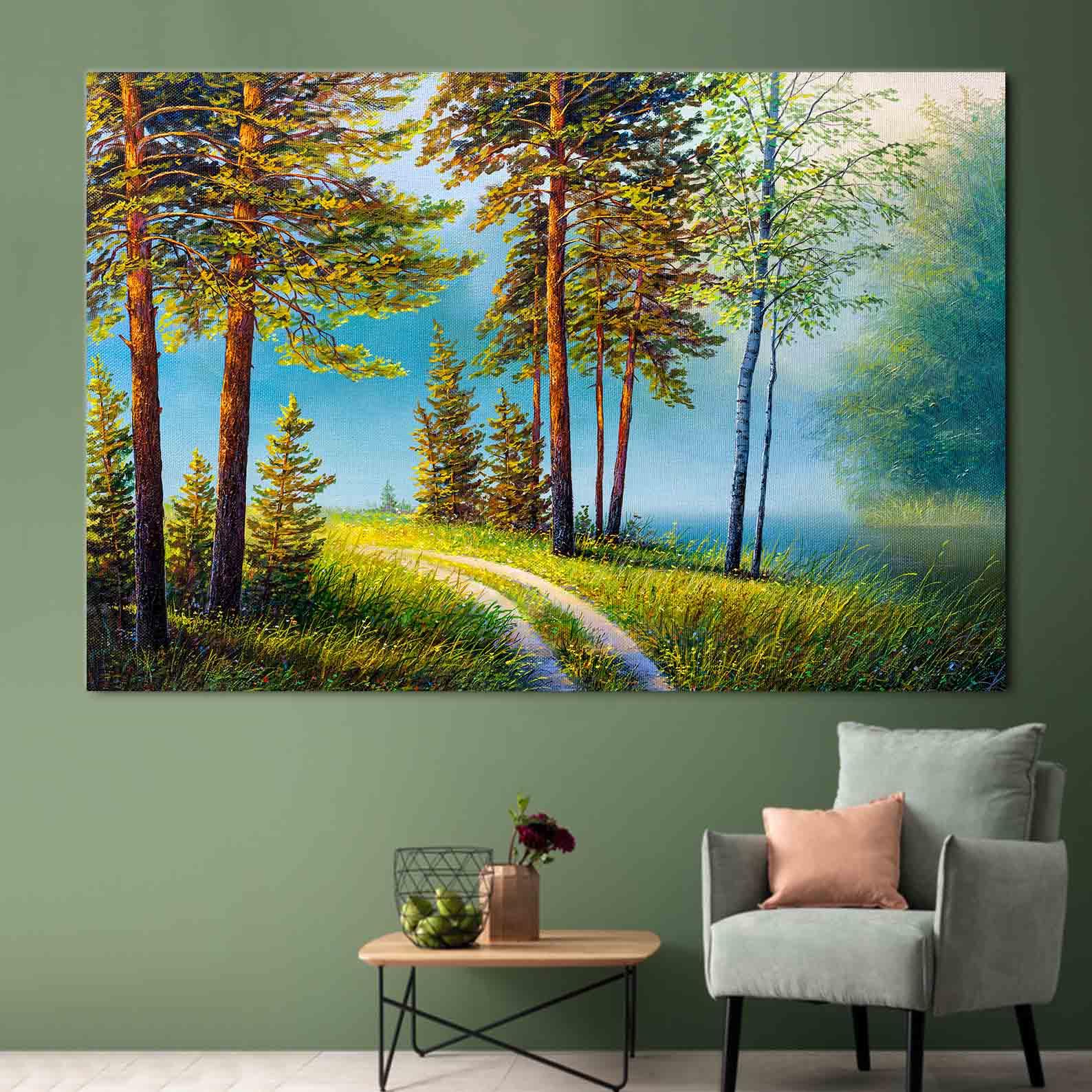 Tablou Canvas - Padure peisaj de vara