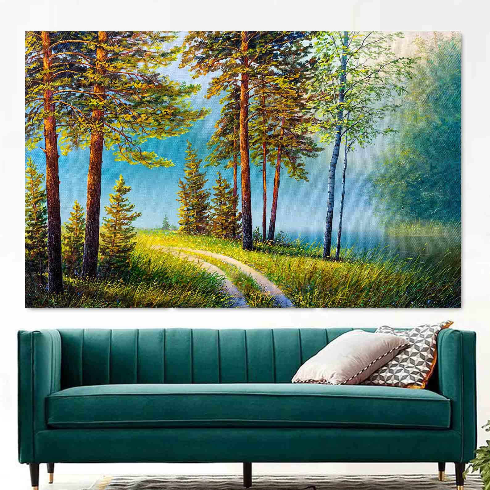 Tablou Canvas - Padure peisaj de vara