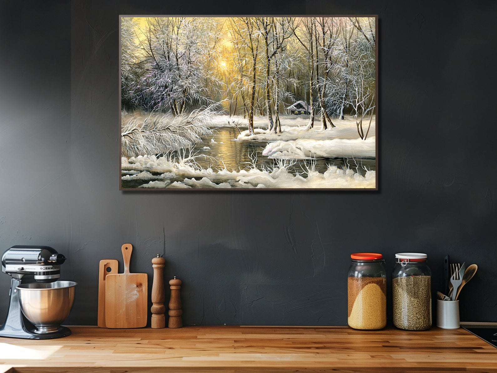 Tablou Canvas - Peisaj de Iarnă