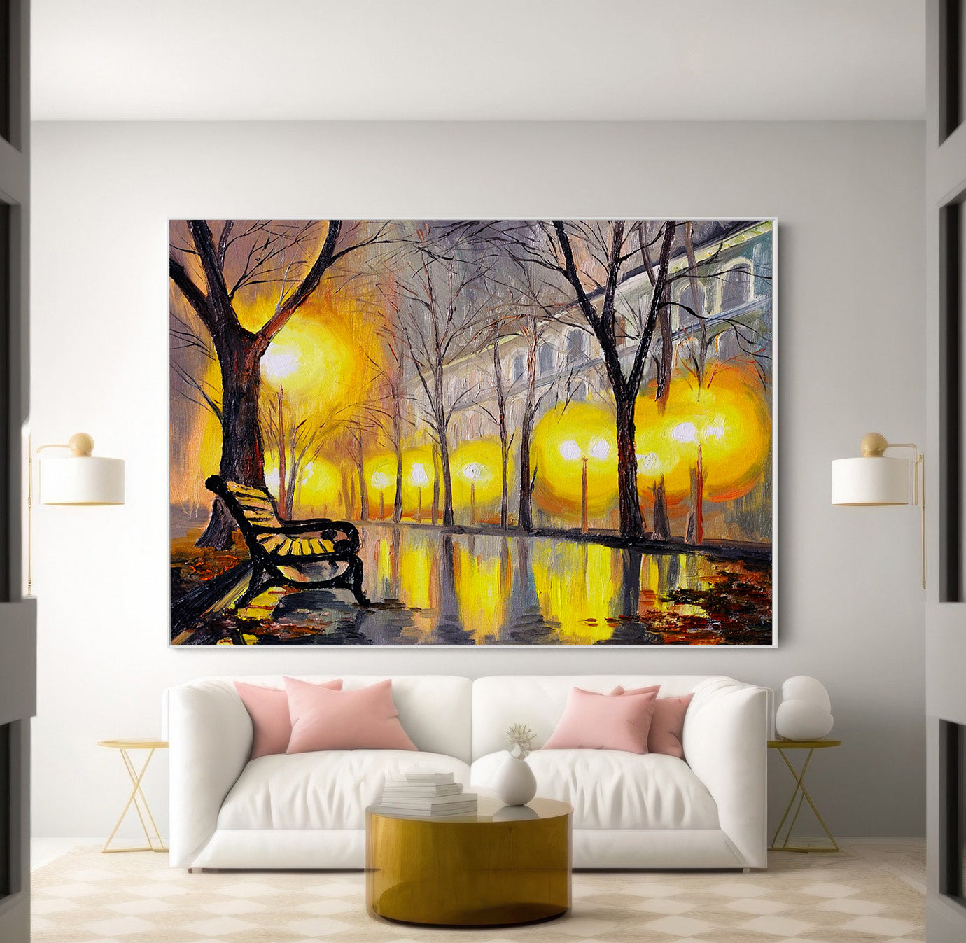 Tablou Canvas - Oraș Ploios