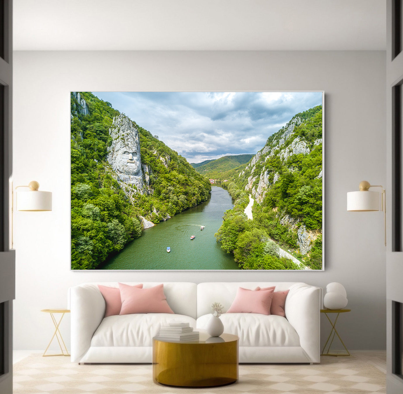 Tableau sur toile - Statue de roche