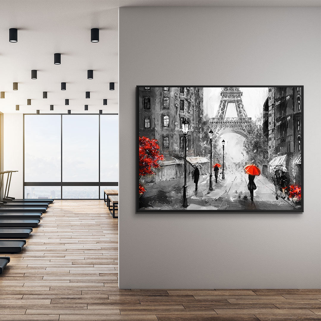 Tablou Canvas - Ploaie în Paris