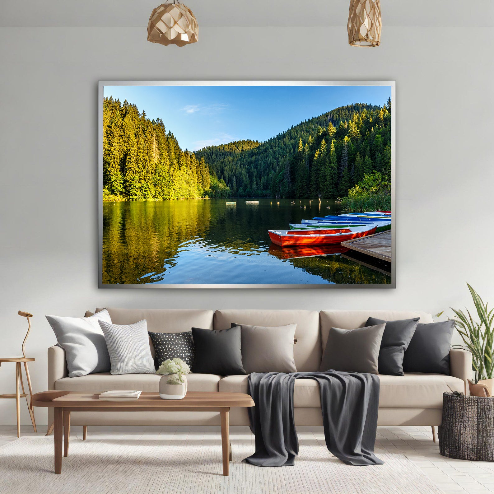 Tablou Canvas - Bărcuțe pe Lac