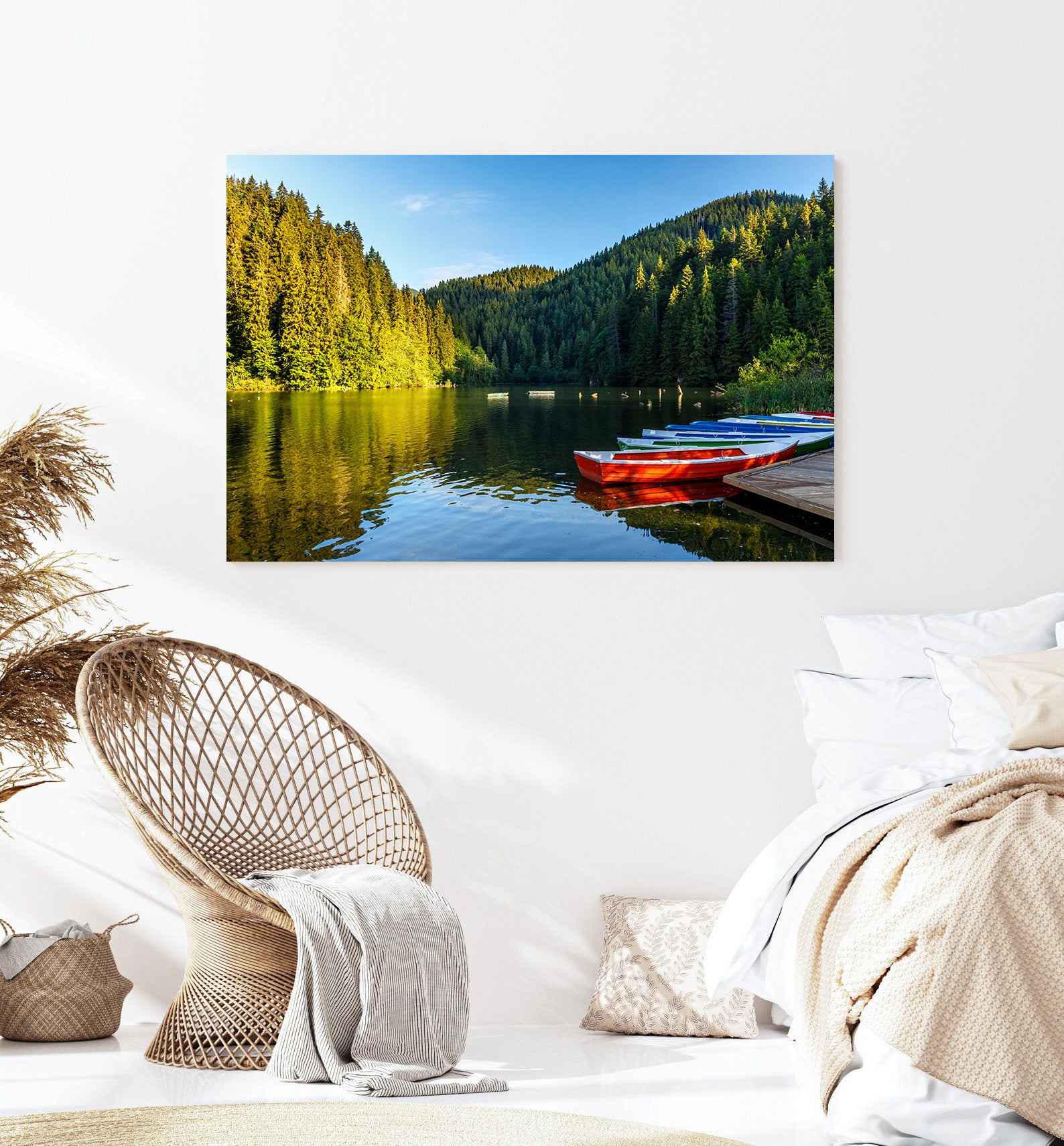 Tablou Canvas - Bărcuțe pe Lac