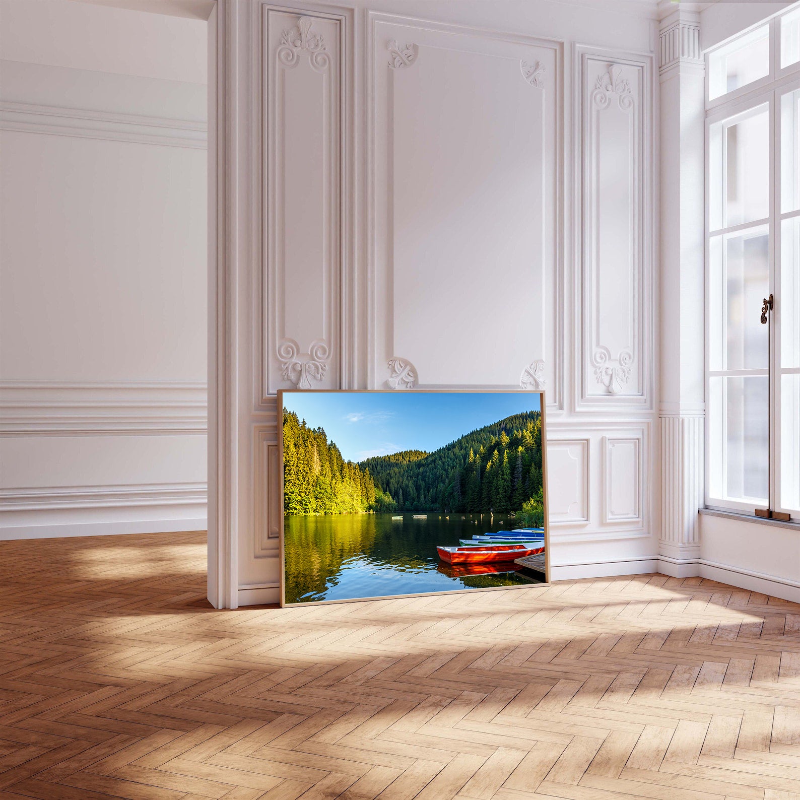 Tablou Canvas - Bărcuțe pe Lac