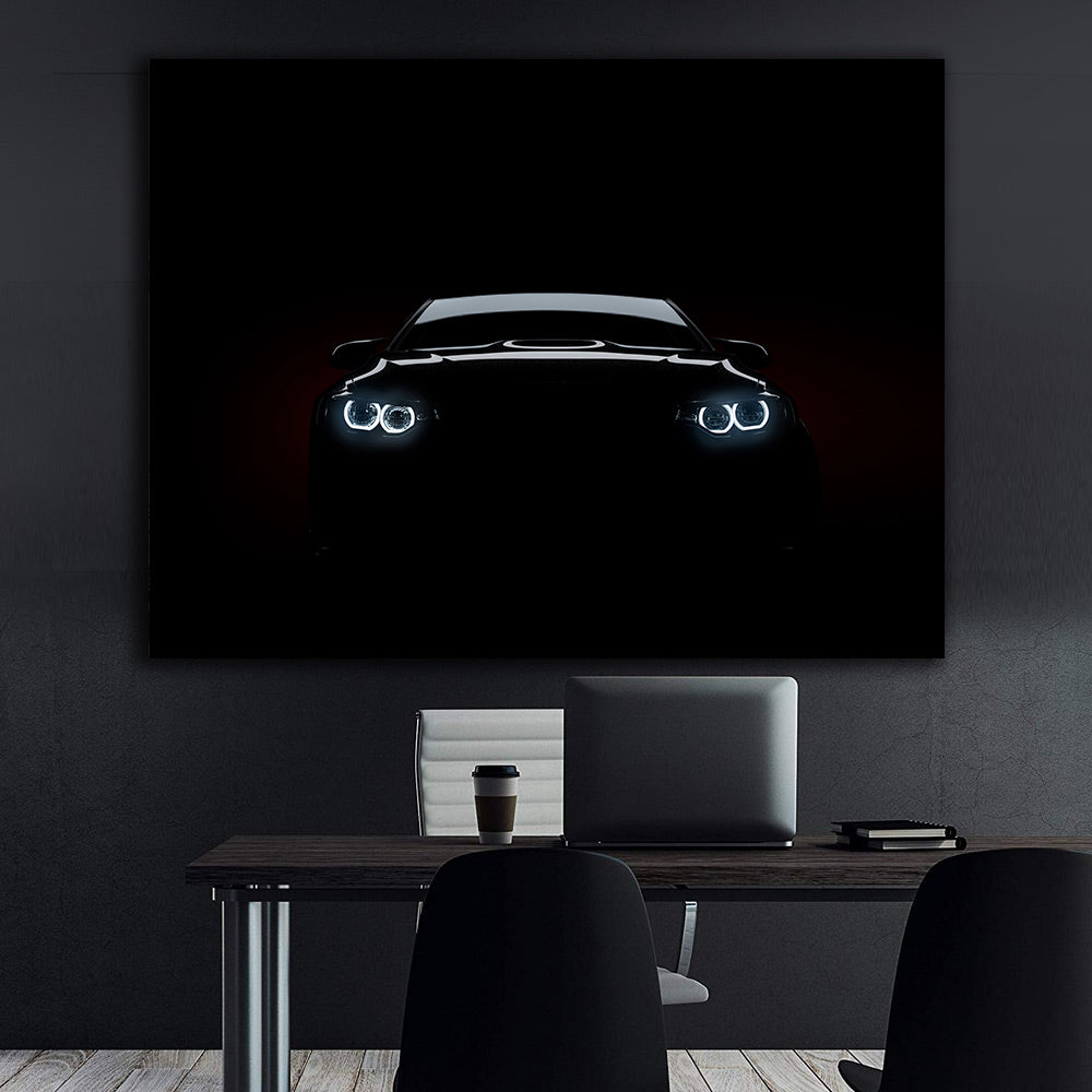 Tablou Canvas - BMW in the Dark