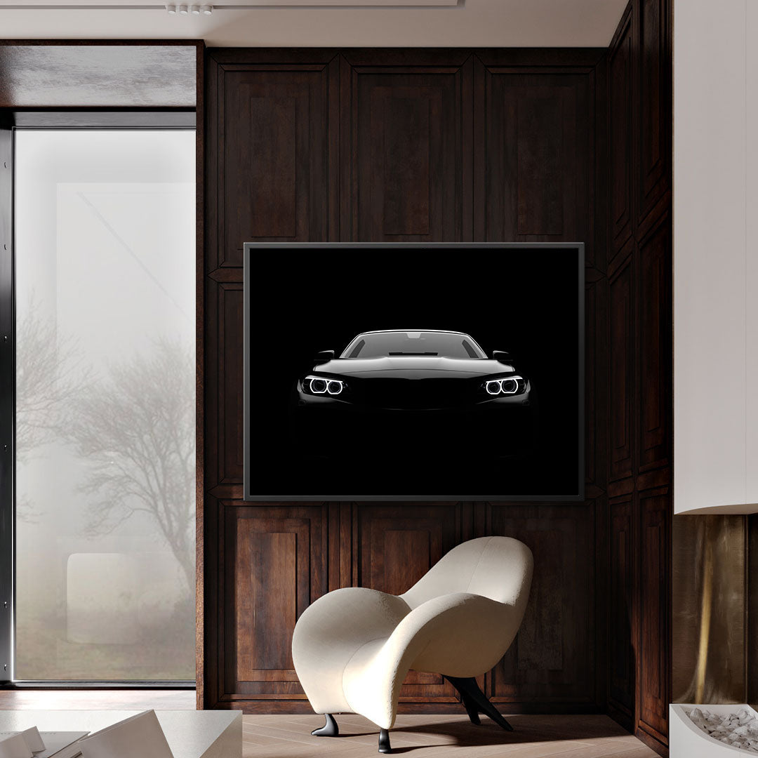 Peinture sur toile – BMW dans le noir