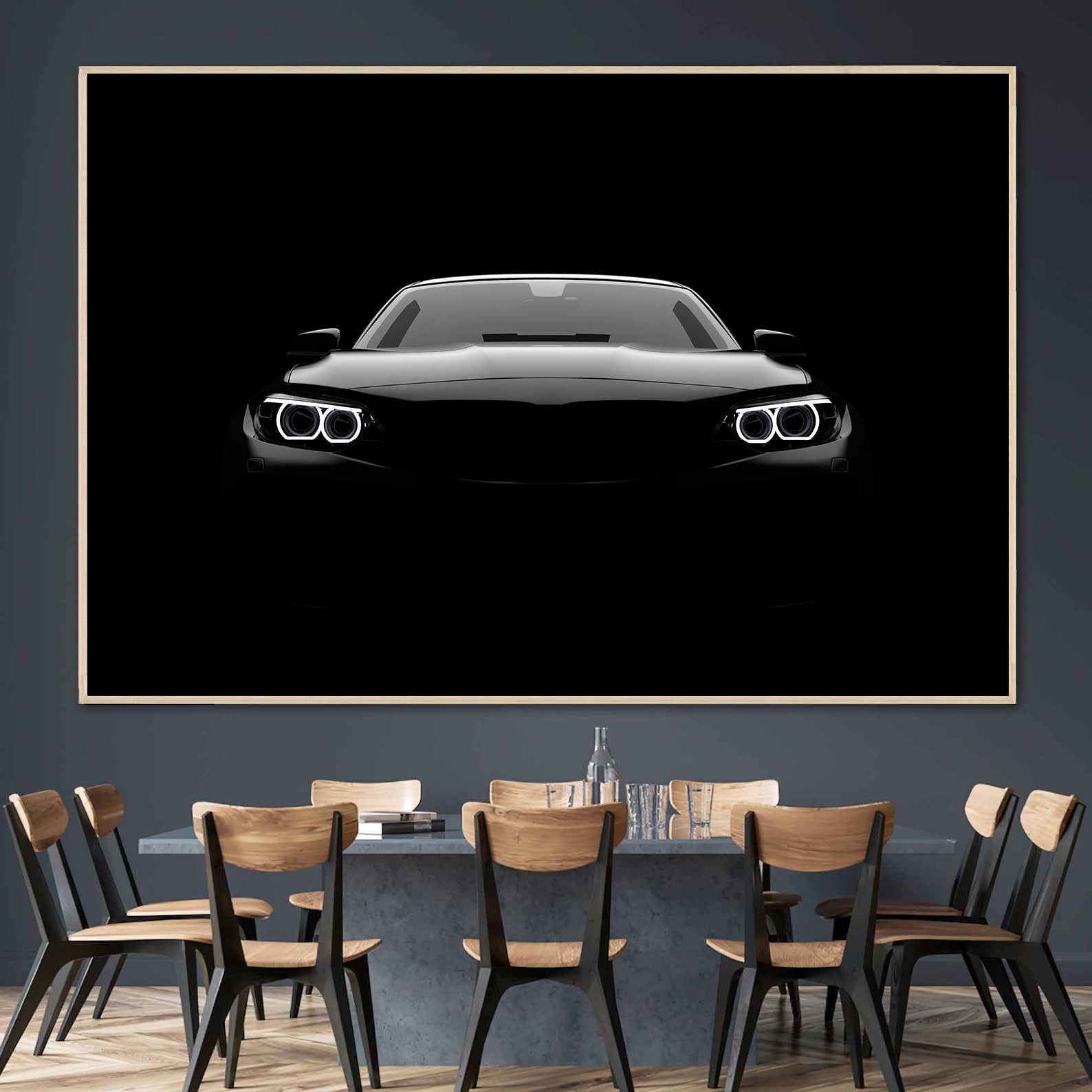 Peinture sur toile – BMW dans le noir