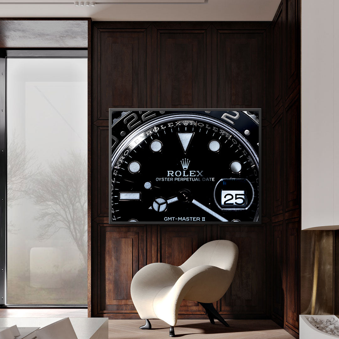 Peinture sur toile - Montre Rolex