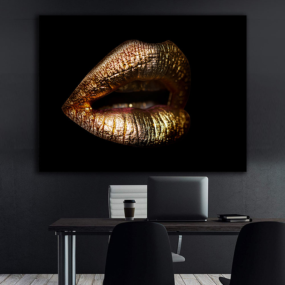 Tablou Canvas - Buze Aurii