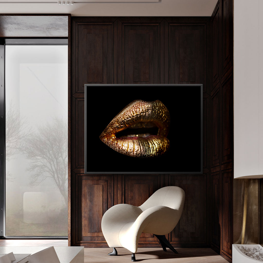 Tablou Canvas - Buze Aurii