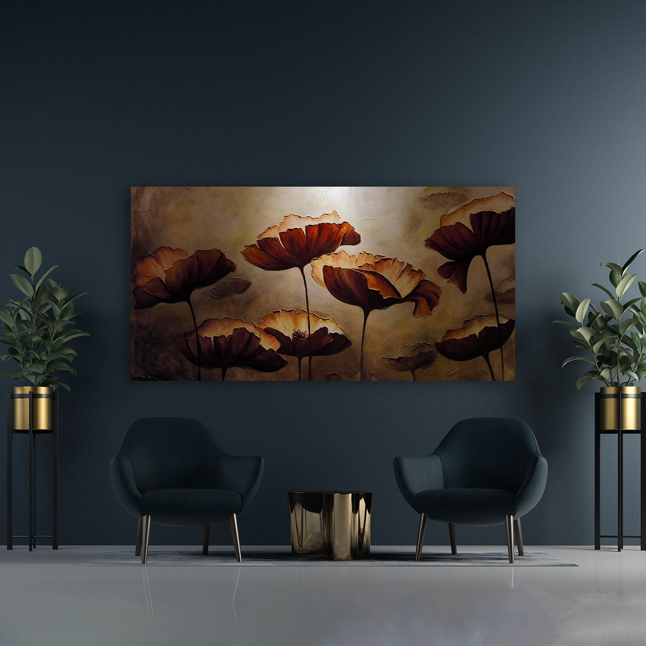 Peinture sur toile - Fleurs