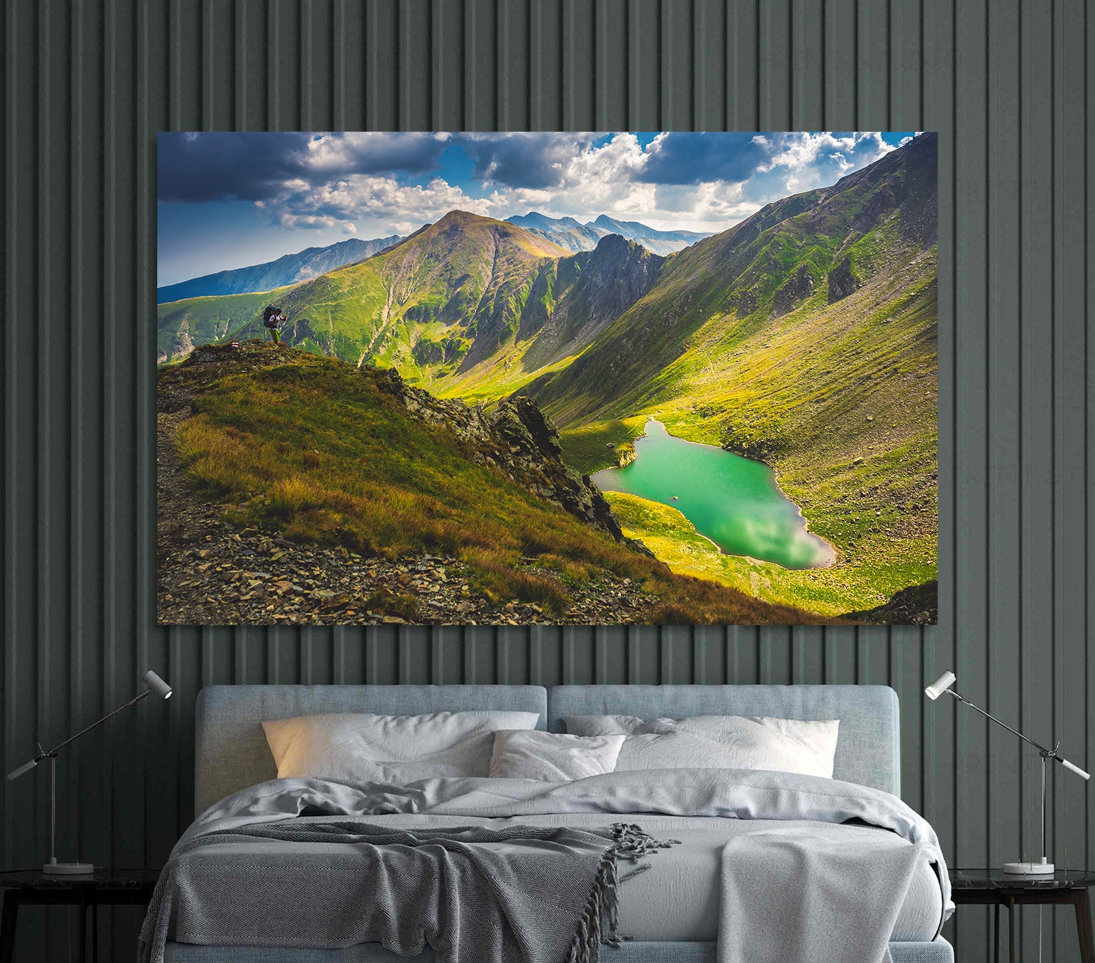 Peinture sur toile - Lac de montagne