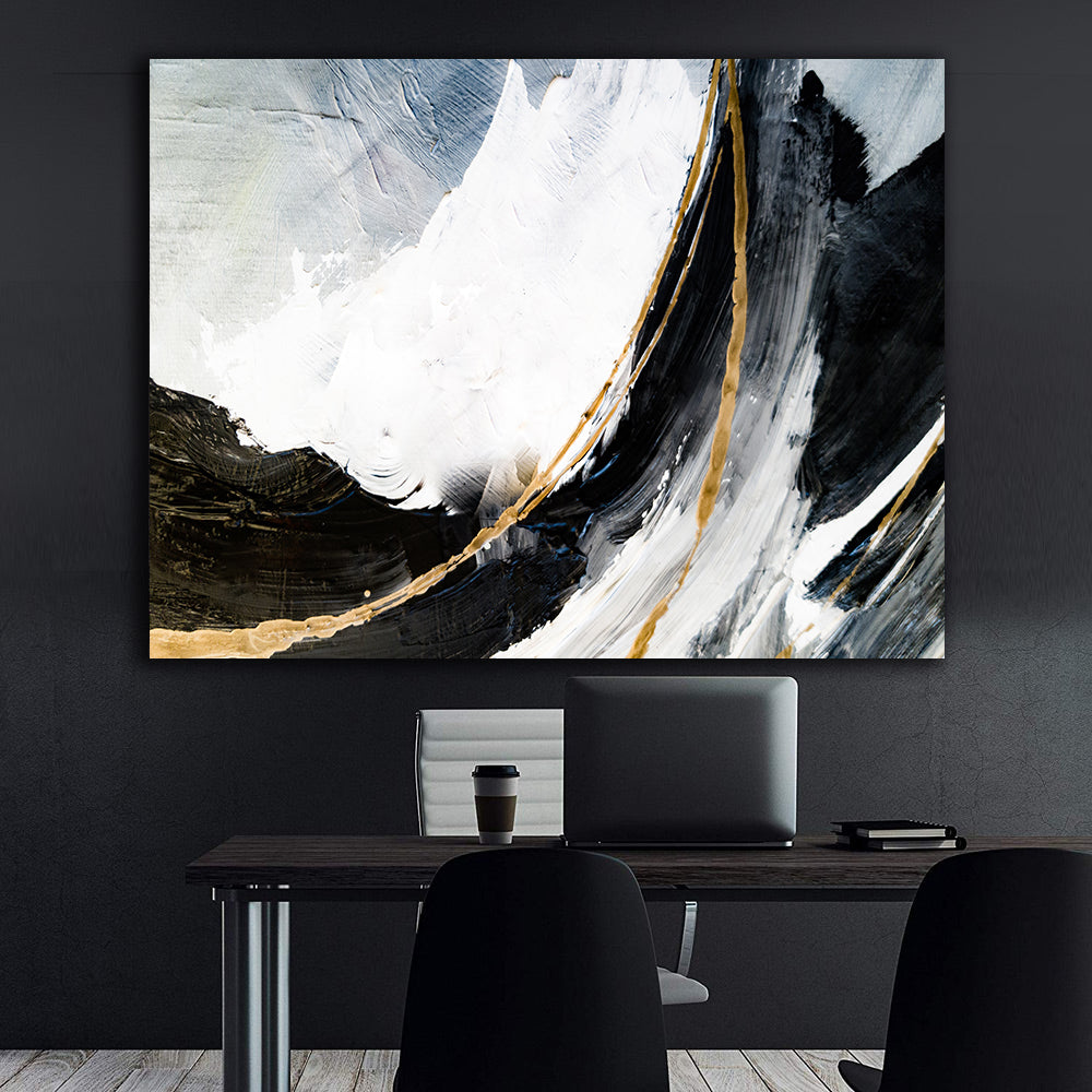 Tablou Canvas - Abstract Alb Negru